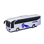 Oyuncak Otobüs Polis Otobüsü Sürtmeli Beyaz 22 Cm