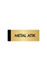 Metal Yönlendirme Levhası, Departman Kapı Isimliği Metal Atık 5x20 Cm Altın Renk
