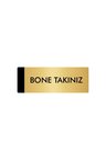 Metal Yönlendirme Levhası, Departman Kapı Isimliği Bone Takınız 7X20 Cm Altın Renk