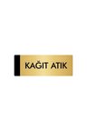 Metal Yönlendirme Levhası, Departman Kapı Isimliği Kağıt Atık 5x20 Cm Altın Renk