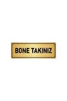 Metal Yönlendirme Levhası, Departman Kapı Isimliği Bone Takınız 5x20 Cm Altın Renk