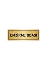 Metal Yönlendirme Levhası, Departman Kapı Isimliği Emzirme Odası 5x20 Cm Altın Renk