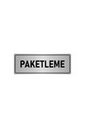 Metal Yönlendirme Levhası, Departman Kapı Isimliği Paketleme 7x20 Cm Gümüş Renk