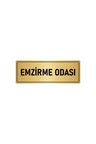 Metal Yönlendirme Levhası, Departman Kapı Isimliği Emzirme Odası 5x20 Cm Altın Renk