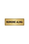 Metal Yönlendirme Levhası, Departman Kapı Isimliği Numune Alma 5x20 Cm Altın Renk