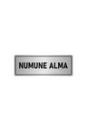 Metal Yönlendirme Levhası, Departman Kapı Isimliği Numune Alma 5x20 Cm Gümüş Renk
