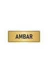 Metal Yönlendirme Levhası, Departman Kapı Isimliği Ambar 5x20 Cm Altın Renk
