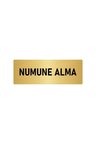 Metal Yönlendirme Levhası, Departman Kapı Isimliği Numune Alma 5x20 Cm Altın Renk