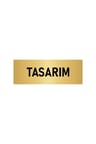 Metal Yönlendirme Levhası, Departman Kapı Isimliği Tasarım 5x20 Cm Altın Renk