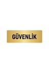 Metal Yönlendirme Levhası, Departman Kapı Isimliği Güvenlik 5x20 Cm Altın Renk