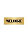 Metal Yönlendirme Levhası, Departman Kapı Isimliği Welcome 5x20 Cm Altın Renk