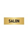 Metal Yönlendirme Levhası, Departman Kapı Isimliği Salon 5x20 Cm Altın Renk