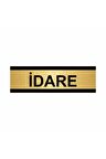 Idare 10x20cm Altın Renk Metal Yönlendirme Levhası