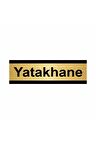 Yatakhane 5x20cm Altın Renk Metal Yönlendirme Levhası