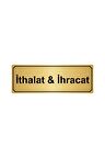 Ithalat&ihracat Yönlendirme Levhası 10cmx20cm Altın Renk Metal
