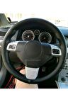 Opel Corsa D Uyumlu Dikmeli Direksiyon Kılıfı Kokusuz Soft Siyah Ipli Standart(38×10.5CM)