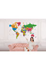 Oxyteez   Dünya Haritası Duvar Kağıdı Ülke ve Başkentli İngilizce Dünya Haritası-1572 1572