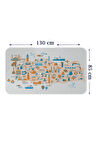 Eğitici ve Öğretici Cocuk Odası Türkiye Haritası Duvar Sticker-85x130-3875 | Dekoratif Sticker Duvar Süsü Oxy