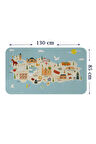 Eğitici ve Öğretici Cocuk Odası Türkiye Haritası Duvar Sticker-85x130-3879 | Dekoratif Sticker Duvar Süsü Oxy