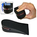 Hava Yastıklı Tabanlık 5 Cm Siyah Boy Uzatıcı Tabanlık