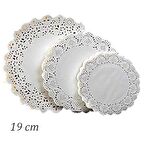 Dantelli Kağıt Doyley Altlık 19 cm - 50'li