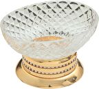 Pure Crystal / Pvd Gold takım Üstü Sabunluk Aks-1105