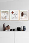 Minimal Çerçeveli Tablo Set (40x50 cm)
