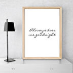 Vetro Design Ahşap Çerçeveli Poster 21x30 cm