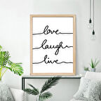 Vetro Design Ahşap Çerçeveli Poster (21x30 cm)