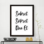 Vetro Design Ahşap Çerçeveli Poster 21x30 cm