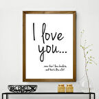 Vetro Design Ahşap Çerçeveli Poster 21x30 cm