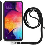 Samsung Galaxy A50S (A507F) İp Askılı Silikon Kılıf Siyah
