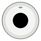 REMO P3-1324-10- Powerstroke® P3 Şeffaf Top Black Dot™ 24" Bas Davul Derisi