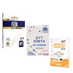 Bilgi Sarmal Yıldızlar Yarışıyor AYT Fizik Çöz Kazan Kimya ve Biyotik Biyoloji Deneme Seti 3 Kitap