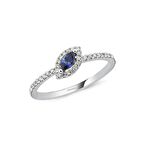 Pırlanta Safir Yüzük