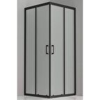 Durul Duşakabin Kare Siyah Buzlu 5mm H:190