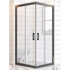 Durul Duşakabin Kare Siyah Şeffaf 5mm H:190