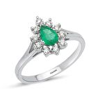 Pırlanta Zümrüt Yüzük