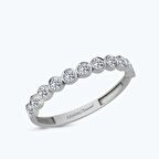 Pırlanta Yarım Tur Yüzük