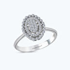 Pırlanta Oval Yüzük