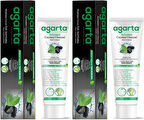 Agarta Doğal Diş Macunu 100ML Aktif Karbonlu (2 Li Set)