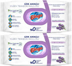 Bingo Clean Yüzey Temizlik Havlusu 96 Yaprak Lavanta Kokulu Plastik Kapaklı (2 Li Set) 192 Yaprak