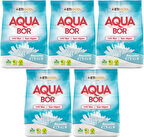 Boron AquaBor Matik Toz Çamaşır Deterjanı 30KG (Beyazlar İçin) 200 Yıkama (5PK*6KG)
