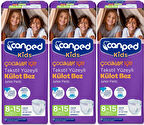 Canped Kids Çoçuklar İçin Külot Bez Tekstil Yüzeyli Yaş:8-15 (27-57Kg) 24 Adet (3Pk*8)