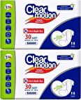 Clearmotion Yetişkin Hasta Bezi Bel Bantlı XL - Ekstra Büyük - Extra Large 60 Adet (2PK*30)