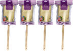 Derma Naturel Palmiye Örme Sopalı Banyo Sırt Lifi (8*24CM) MS-09 (4 Lü Set)