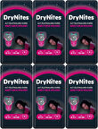 Drynites Emici Gece Külodu/Külot Bez Kız 8-13 Yaş 30-48KG Large 54 Adet 6PK*9 Alt Islatmalara Karşı