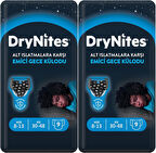 Drynites Emici Gece Külodu/Külot Bez Erkek 8-13 Yaş 30-48KG Large 18 Adet 2PK*9 AltIslatmalara Karşı