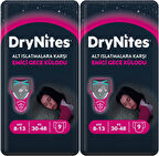 Drynites Emici Gece Külodu/Külot Bez Kız 8-13 Yaş 30-48KG Large 18 Adet 2PK*9 Alt Islatmalara Karşı