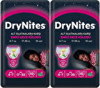 Drynites Emici Gece Külodu/Külot Bez Kız 4-7 Yaş 17-30 KG Large 20 Adet 2PK*10 Alt Islatmalara Karşı